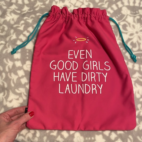 Travel laundry bag - “Even Good Girls Have Dirty Laundry” - Picture 2 of 6